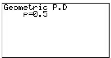 Geometric P.D P=0.5