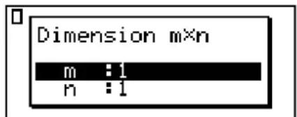 Dimension m×n m :1 n :1