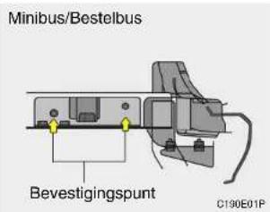 Minibus/Bestelbus Bevestigingspunt C190E01P