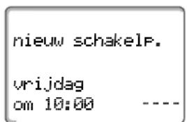 nieuw schakelp. vrijdag om 10:00 ----