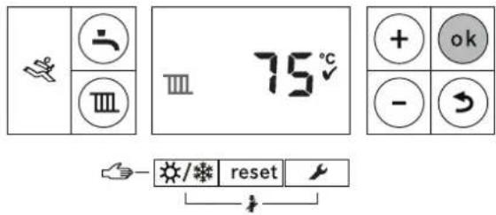 75°C + ok - ↗ sun/aster reset /