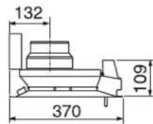 Imperial DLA 744 - Afmetingen van de afzuigkappen - 2