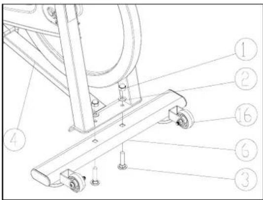 Technical diagram of a mechanical device with numbered components for identification