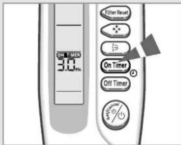 ON TIMER 3.0 Hz. Filter Reset On Timer Off Timer