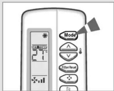 Mode Temperature 17°C Filter Reset