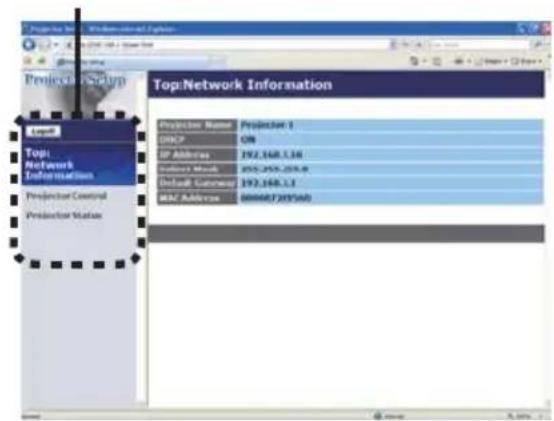 HITACHI ED-AW110NEF - Het configureren en besturen van de projector via een webbrowser (vervolg) - 3