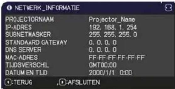 HITACHI ED-AW110NEF - NETWERK menu - 5