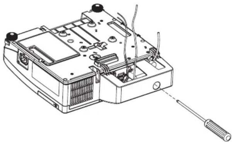HITACHI ED-AW110NEF - Gebruik van de kabelbedekking - 2