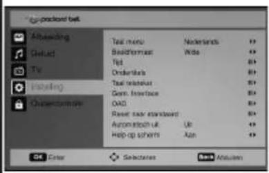 PACKARD BELL M220DXML - De OSD-instellingen aanpassen - 4