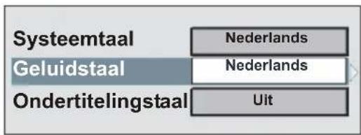Systeemtaal Geluidstaal Ondertitelingstaal Nederlands Nederlands Uit