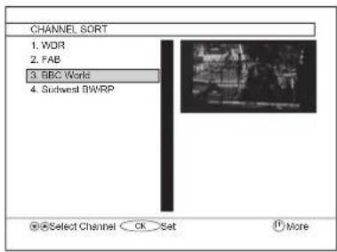 CHANNEL SORT 1. WDR 2. FAB 3. BBC World 4. Southwest BWRP