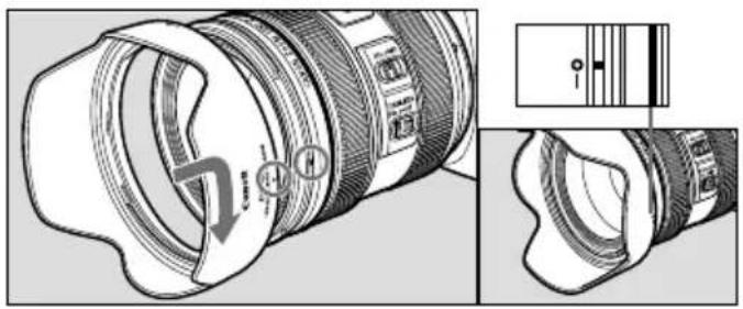 CANON EF24-70mm 4/4L IS USM - Zonnekap - 1
