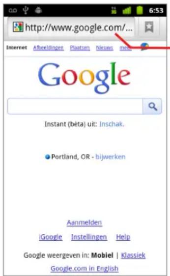 http://www.google.com/... Internet Afbelingen Plaatsen Niews new Google Instant (bêta) uit: Inschak. • Portland, OR - bijwerken Aanmelden Google Instellingen Help Google weergeven in: Mobiel | Klassiek Google.com in English