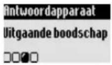 PHILIPS Onis 300 Vox - Mode antwoordapparaat en uitgaande boodschap instellen - 1