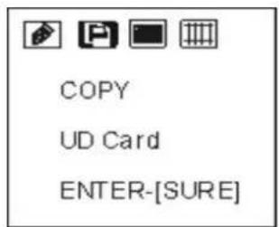 COPY UD Card ENTER-[SURE]