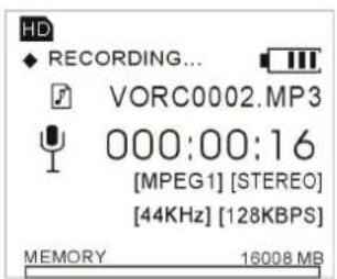 ACER MP330 - Sprakopnamemenu - 3