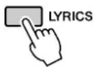 YAMAHA PSR-S550 - Druk op de [LYRICS]-knop. De titel, tekstschrijver en compon - 1