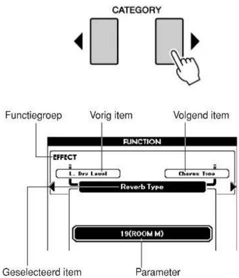 YAMAHA PSR-S550 - Functies selecteren en instellen - 2