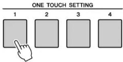 ONE TOUCH SETTING 1 2 3 4