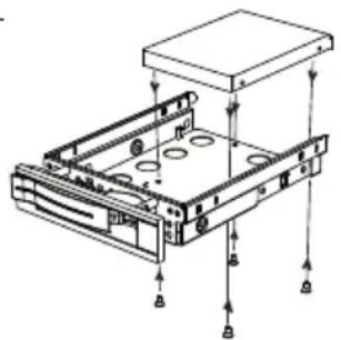 MEDION Erazer X67057 - Inbouw van een 2,5" SSD in een 2,5/3,5" wisselslede. - 1