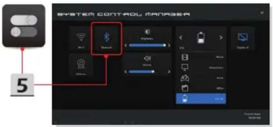 MSI GV62 8RC-216NL - ▶ Checking the Bluetooth status - 4