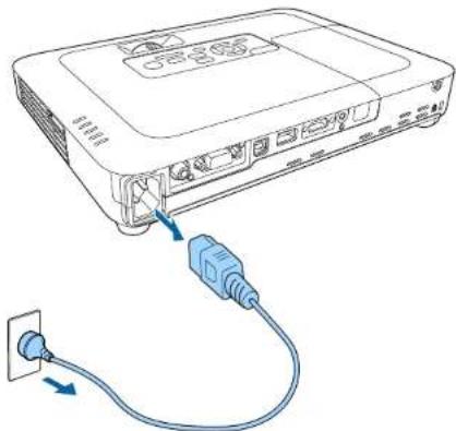 EPSON EB-1781W - De projector uitschakelen - 3
