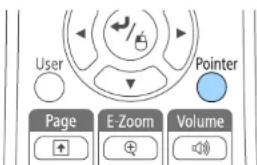 EPSON EB-1781W - De afstandsbediening gebruiken als een aanwijzer - 2
