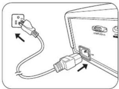 JVC LX-UH1 - De projector opstarten - 2