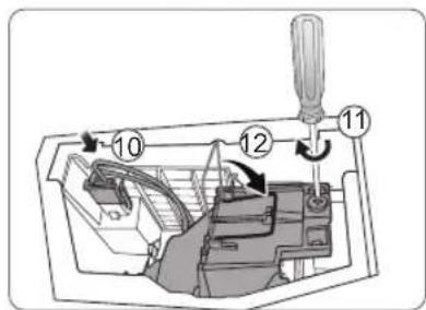 JVC LX-UH1 - De lamp vervangen - 8