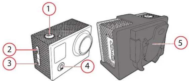 NIKKEI Extreme X8S - De camera met de clip bevestigen - 1