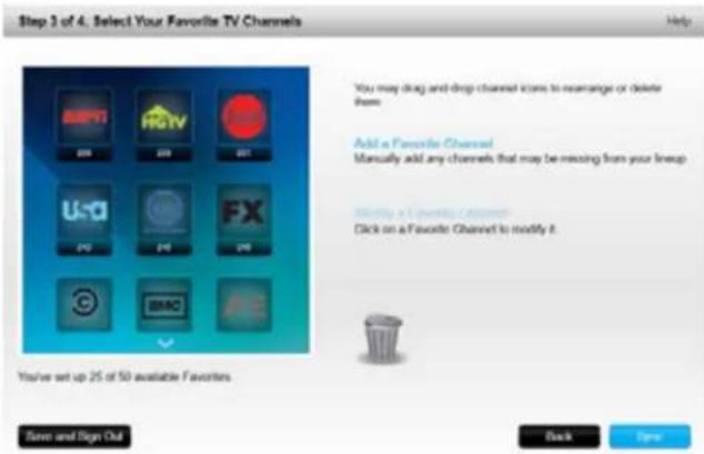 LOGITECH Harmony Ultimate One - Favorieten instellen - 3
