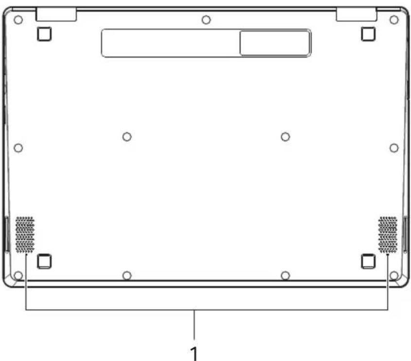 ACER Chromebook Spin 15 CP315-1H-C43V - Onderkant - 1