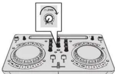 PIONEER DDJ-WeGO4 - Druk op de [HEADPHONES SELECT 1] toets. - 2
