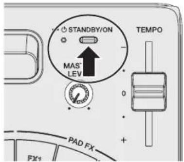 STANDBY/ON MAS' LEV TEMPO PAD FX FX1