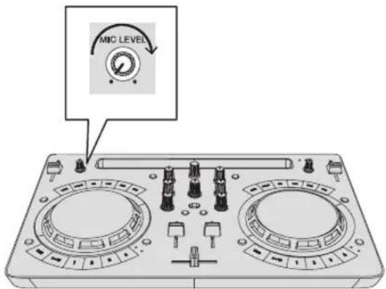 PIONEER DDJ-WeGO4 - Invoeren van het geluidssignaal van de microfoon - 2
