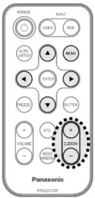 PANASONIC PT-LB30NTEA - 영상 확대 (D.ZOOM) - 1