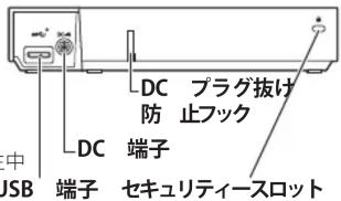 中 USB 端子 DC 防 端子 セキュリティースロット プラグ抜け 止フック *