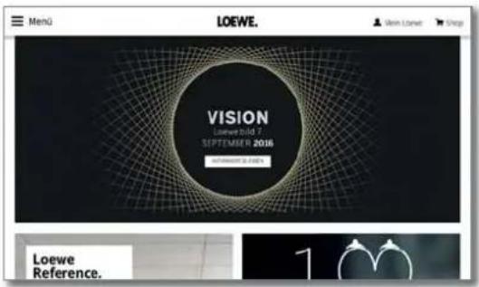 LOEWE Bild 2.55 OLED - Browser oproepen - 3