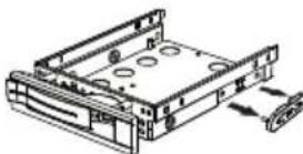 MEDION Erazer P66017 - Inbouwen van een 3,5" harde schijf in een 2,5/3,5" wisselslede. - 2
