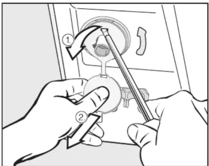 MIELE WDD330 WPS SpeedCare 1400 - Transportbeveiliging verwijderen - 1