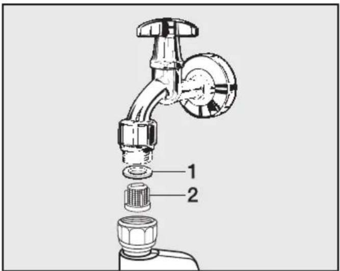 MIELE WDD330 WPS SpeedCare 1400 - Watertoevoerzeefje reinigen - 1