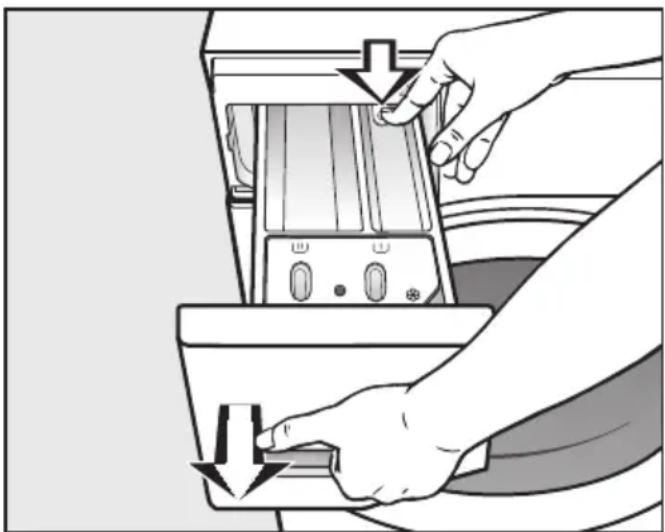 MIELE WDD330 WPS SpeedCare 1400 - Wasmiddellade reinigen - 1