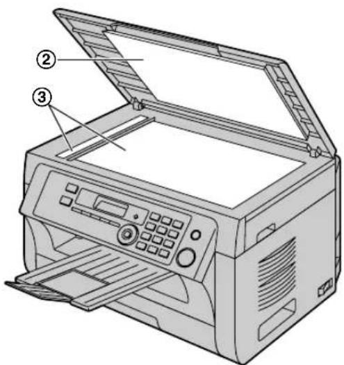 PANASONIC KX-MB2030NL - Witte platen en glasplaat - 2
