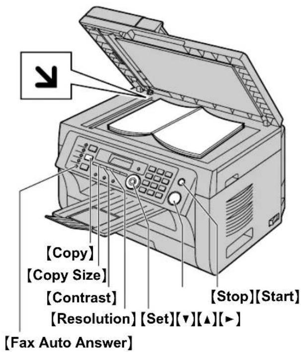 PANASONIC KX-MB2030NL - Via de glasplaat - 1