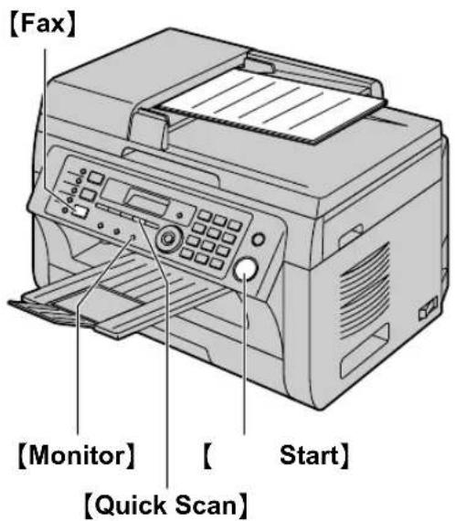 PANASONIC KX-MB2030NL - Via de automatische documentinvoer - 1