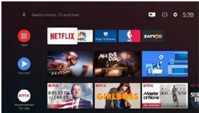 PHILIPS Ambilight 49PUS8503 - Hoofdmenu en zenders - 1