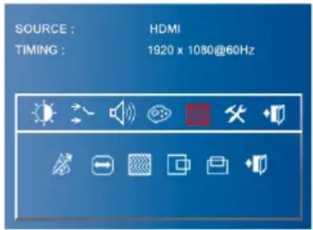 SOURCE : HDMI TIMING : 1920 x 1080@60Hz