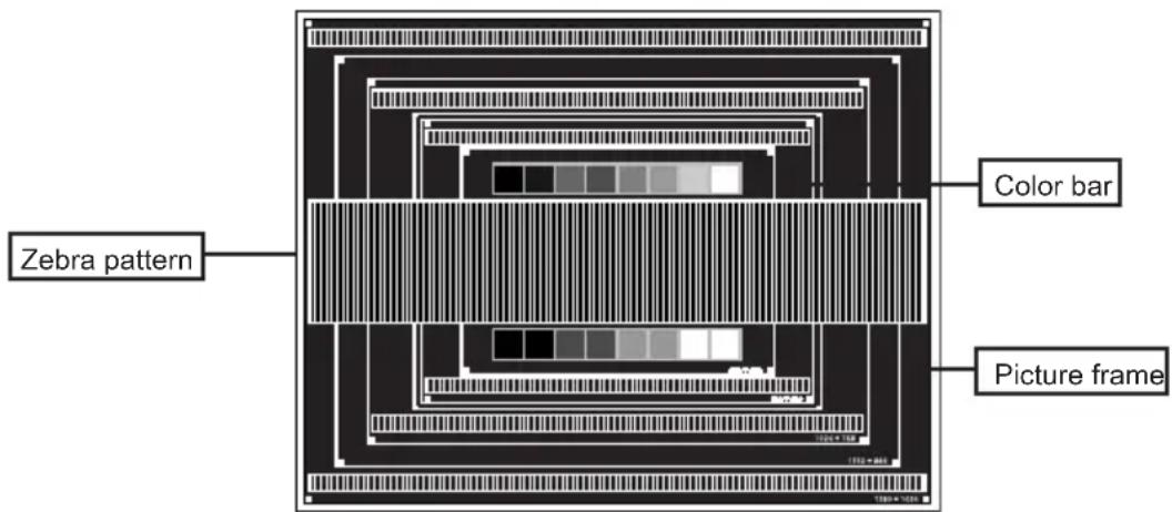 Zebra pattern Color bar Picture frame