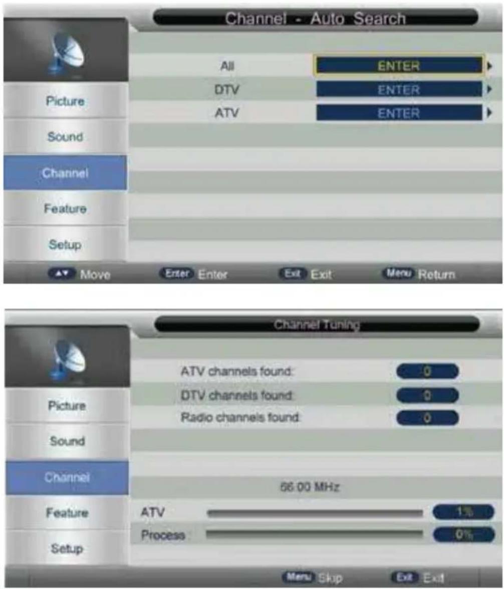 HKC 24C2NB - Auto Search (automatich zoeken) - 1