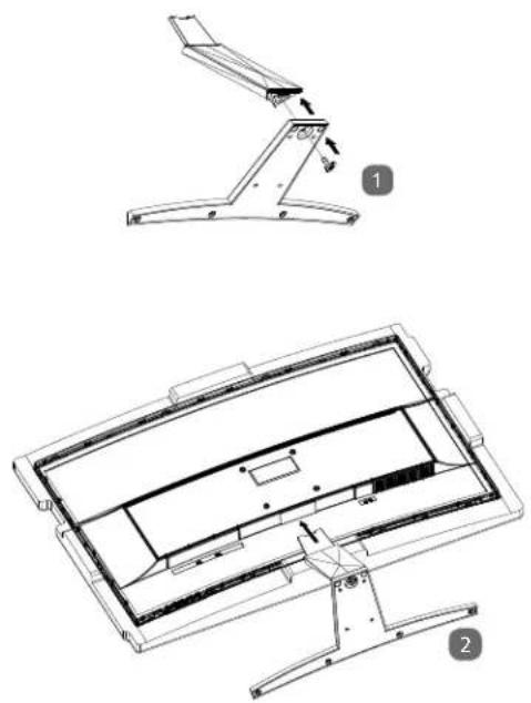 MEDION AKOYA X58322 - Bevestiging van de voet - 1